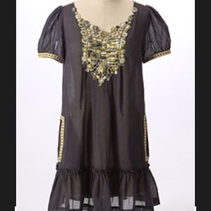 Anthropologie Velvet Brand Chalco Tunic navy S